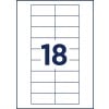 Stanzzeichnung Einzelbogen A4, Artikel: POL30MA02-20DR, Namensschilder, Format: 70 x 30 mm