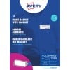 Packungsabbildung: Avery Zweckform , Artikel:  POL30MA02-20DR, Format: 70 x 30 mm, Druckereignung: Farblaser,Laser s/w,Inkjet, Inhalt: 20 Schilder / 90 Einsteckschilder / 5 Bögen,  /Bogen